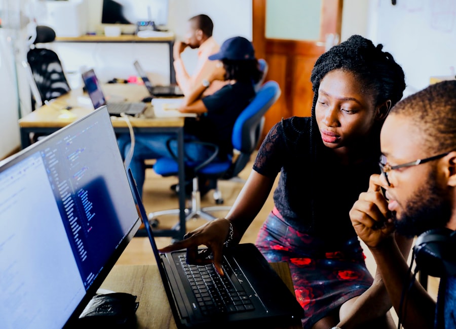 Engineers building software together